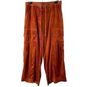 XCVI Orange Cargo Corduroy Pants Size S Lightweight Art To Wear